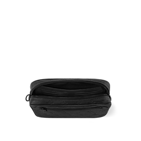 กระเป๋ารุ่น Pochette Kasai หนัง Monogram Shadow in ผู้ชาย's กระเป๋าสตางค์และผลิตภัณฑ์เครื่องหนังขนาดเล็ก กระเป๋ามินิ collections by Louis Vuitton (การย่อ/ขยายผลิตภัณฑ์)