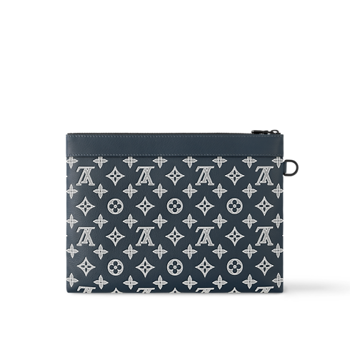 กระเป๋ารุ่น Pochette To-Go หนัง Monogram Shadow in ผู้ชาย's กระเป๋าสตางค์และผลิตภัณฑ์เครื่องหนังขนาดเล็ก กระเป๋าถือ และกระเป๋าคลัทช์สำหรับผู้ชาย collections by Louis Vuitton (การย่อ/ขยายผลิตภัณฑ์)