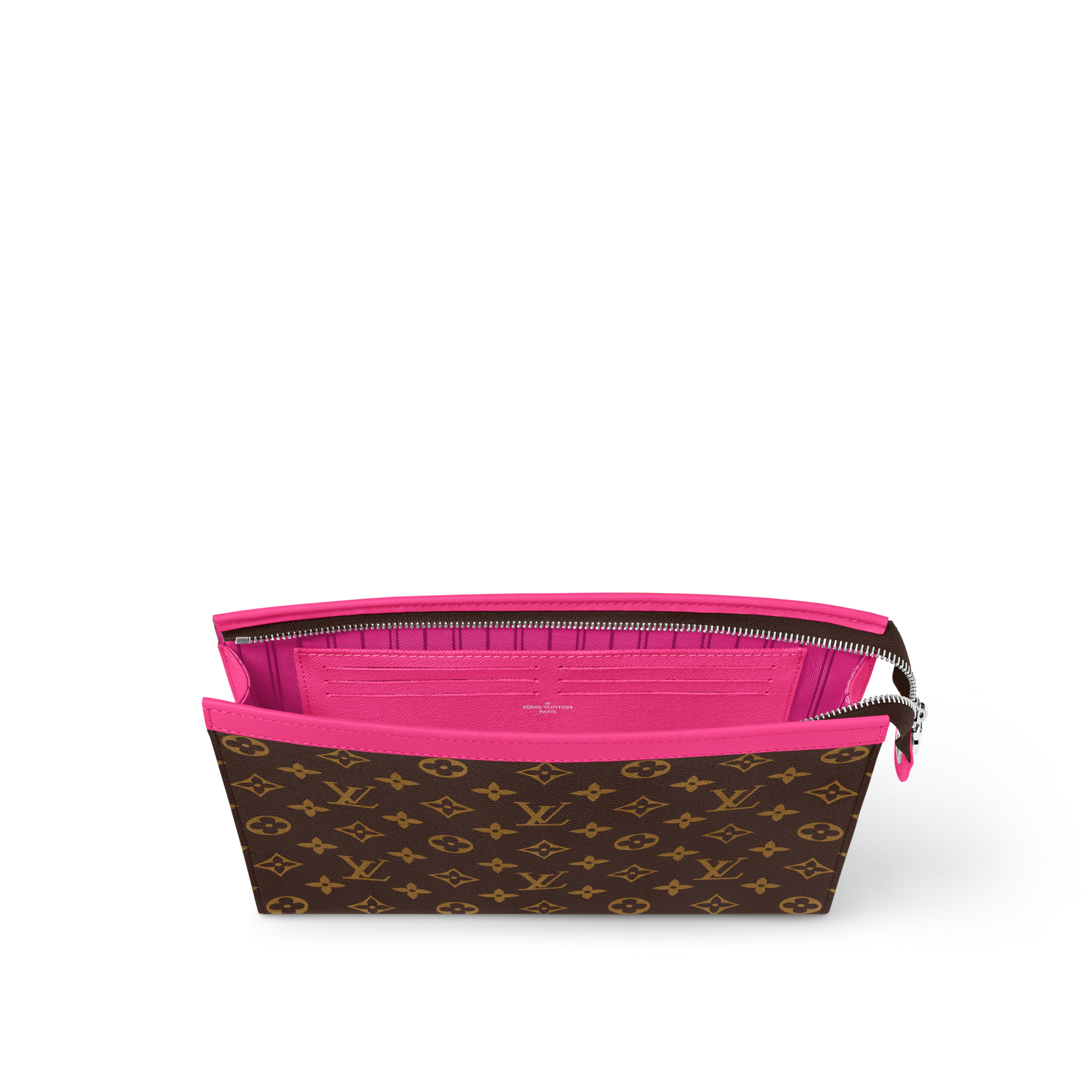 กระเป๋ารุ่น Pochette Voyage MM Monogram Macassar แคนวาส in Super Lucky Day