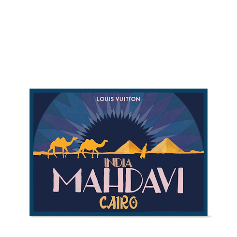 Poster of India Mahdavi in ทรังก์ การเดินทาง และ บ้าน's บ้านและศิลปะการไดนิ่ง การตกแต่ง collections by Louis Vuitton (การย่อ/ขยายผลิตภัณฑ์)