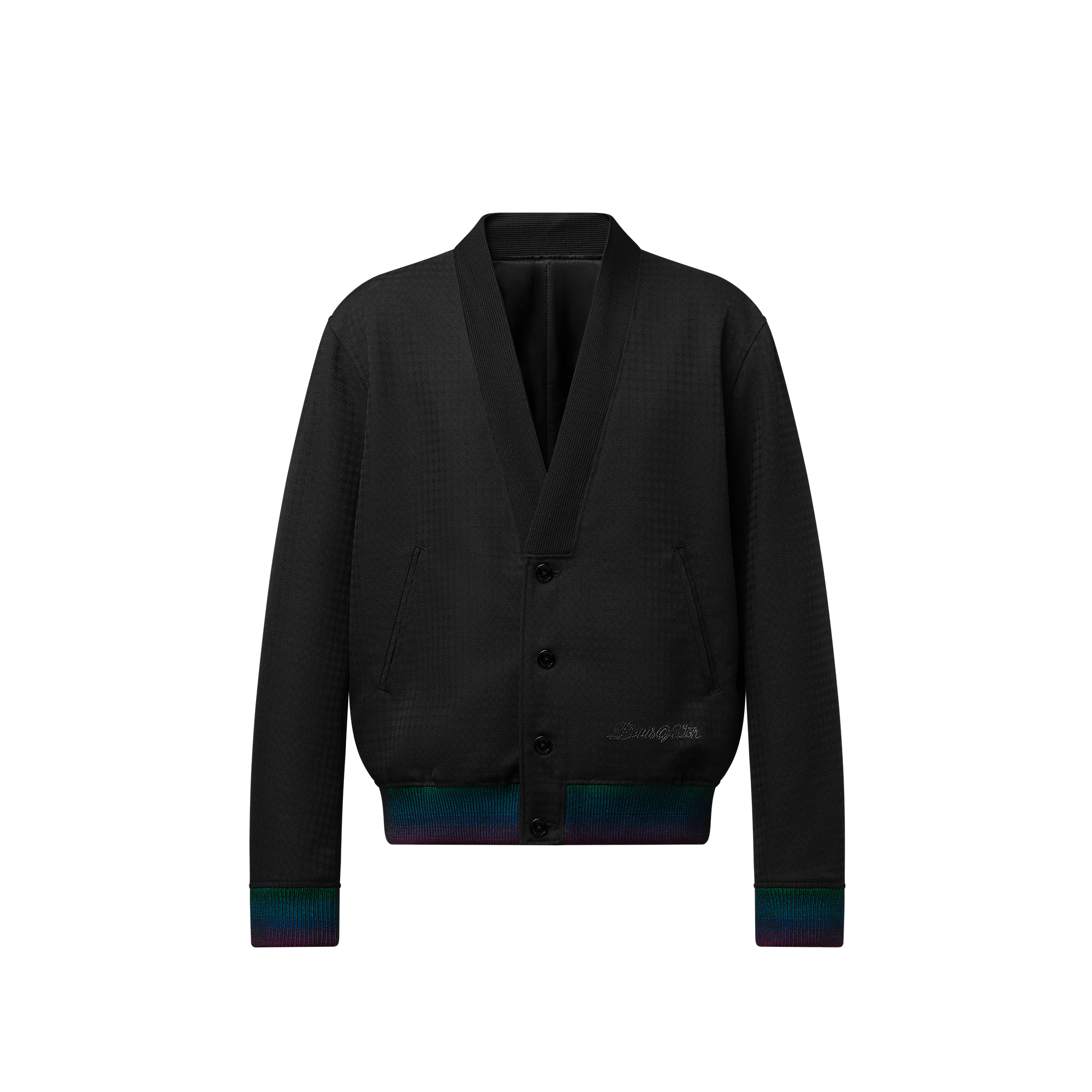 เสื้อแจ็คเก็ตบลูซงคาร์ดิแกนผ้าวูลสไตล์ Preppy  in ผู้ชาย