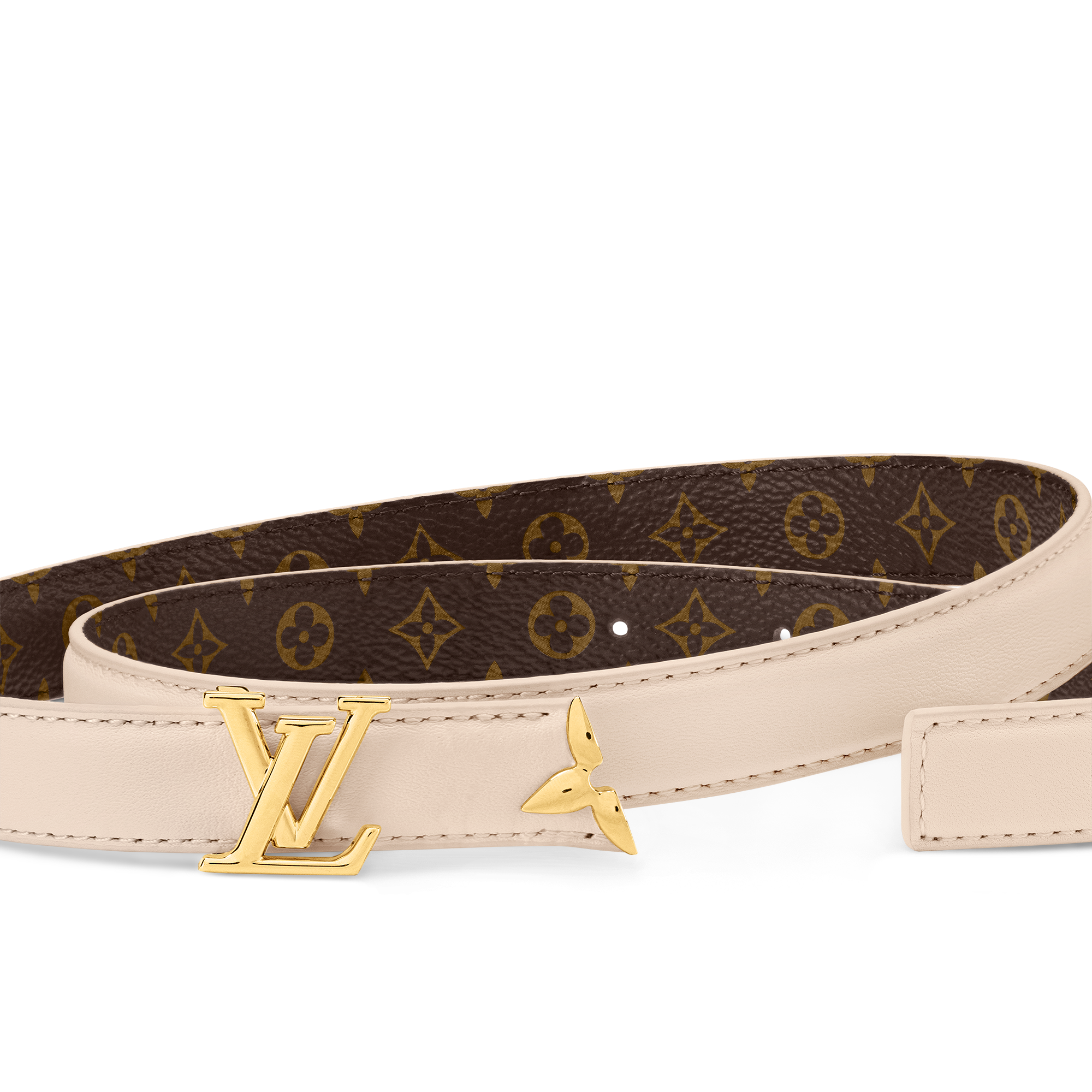 เข็มขัดรุ่น Pretty LV ขนาด 20 มม. ใส่ได้ทั้งสองด้าน Monogram in ผู้หญิง