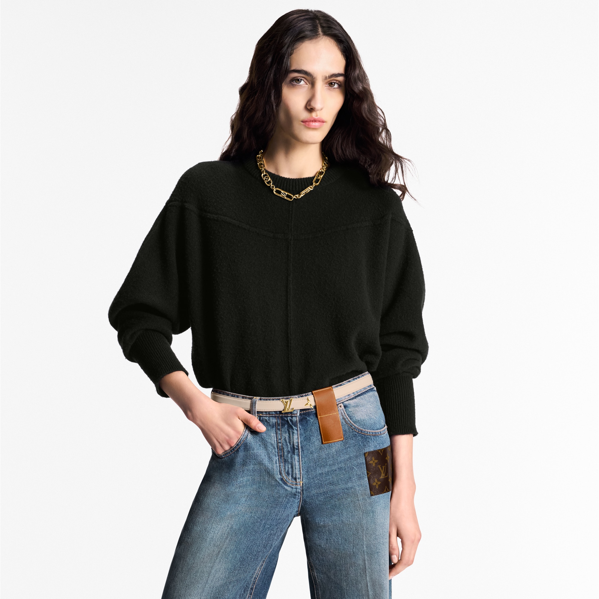 เข็มขัดรุ่น Pretty LV ขนาด 20 มม. ใส่ได้ทั้งสองด้าน Monogram in ผู้หญิง