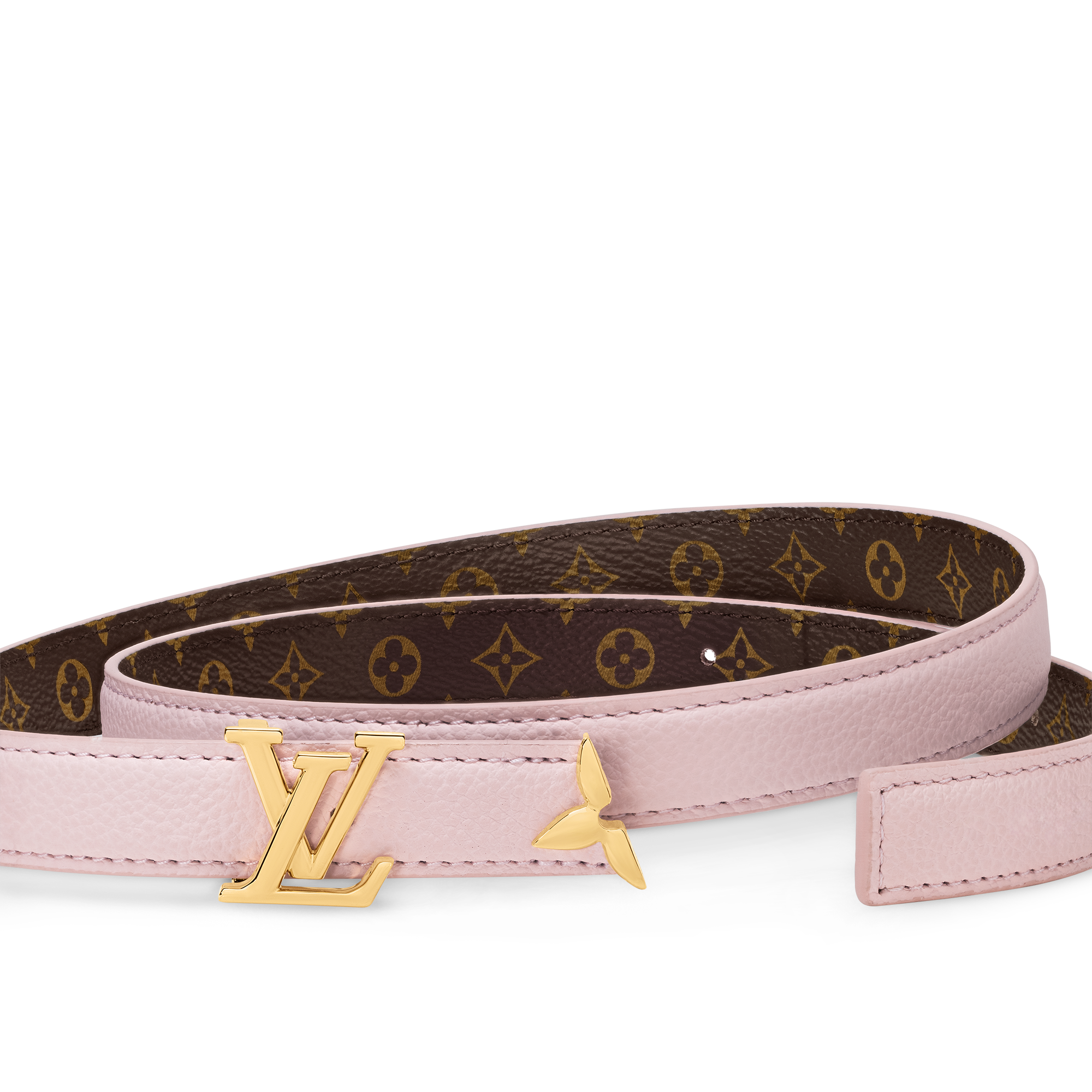 เข็มขัดรุ่น Pretty LV ขนาด 20 มม. ใส่ได้ทั้งสองด้าน Monogram in ผู้หญิง