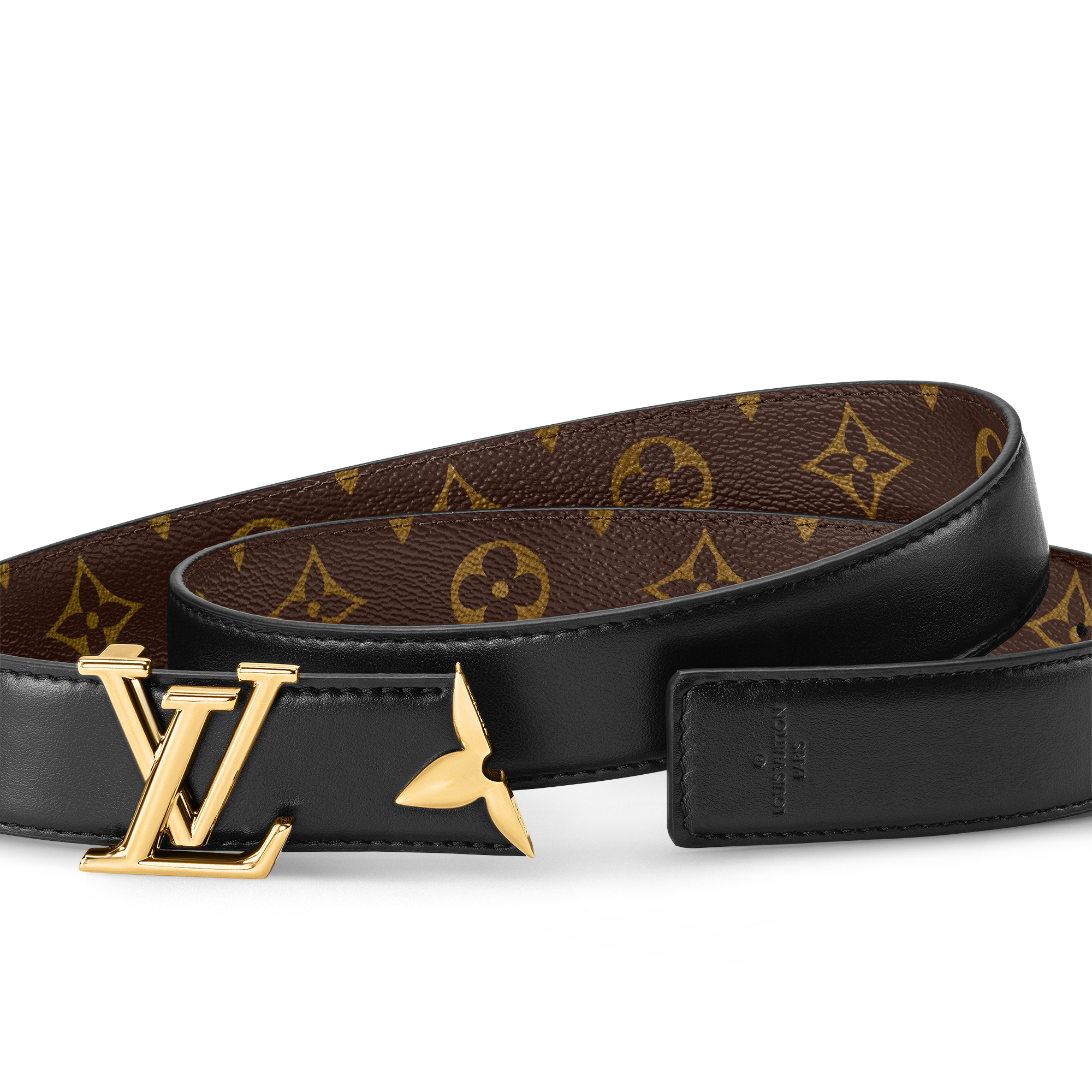 เข็มขัดรุ่น Pretty LV ขนาด 30 มม. ใส่ได้ทั้งสองด้าน  in ผู้หญิง
