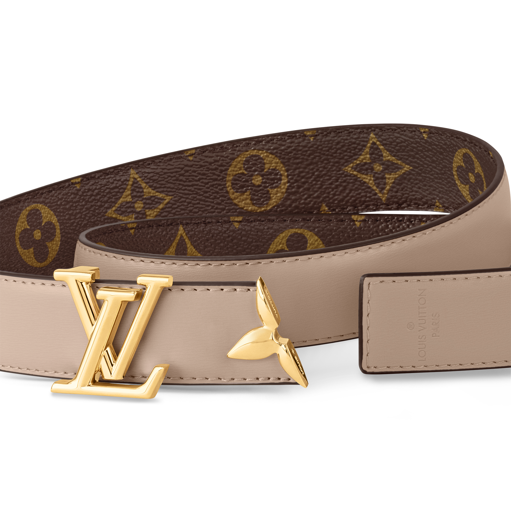 เข็มขัดรุ่น Pretty LV ขนาด 30 มม. ใส่ได้ทั้งสองด้าน Monogram in ผู้หญิง