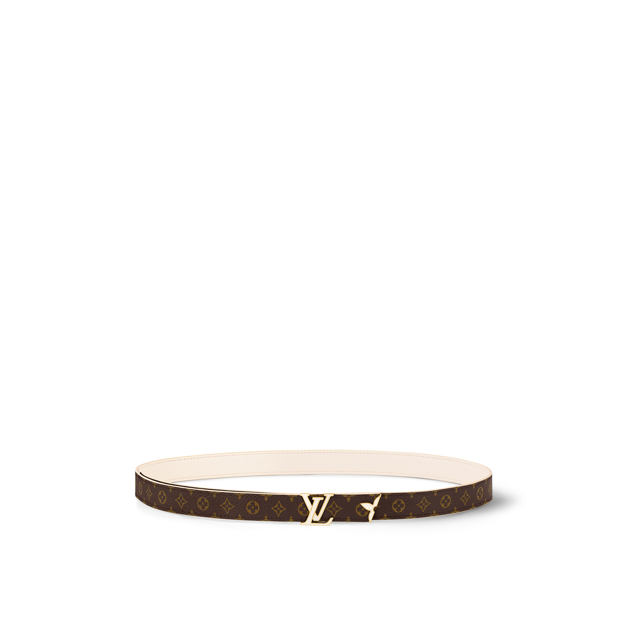 เข็มขัดรุ่น Pretty LV Enamel ขนาด 20 มม. ใส่ได้ทั้งสองด้าน Monogram in ผู้หญิง