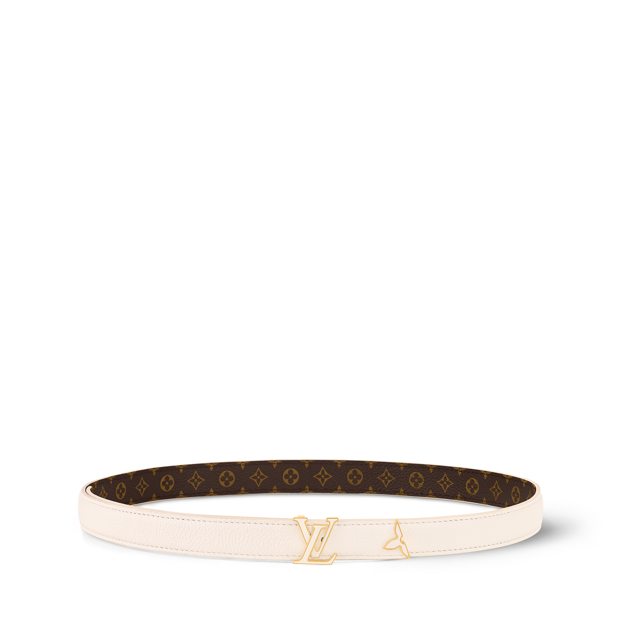 เข็มขัดรุ่น Pretty LV Enamel ขนาด 20 มม. ใส่ได้ทั้งสองด้าน Monogram in ผู้หญิง