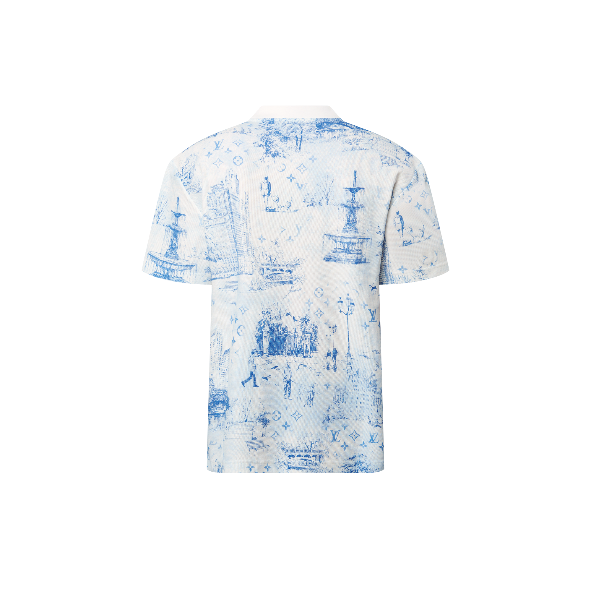 เสื้อยืดผ้าคอตตอนปิเก้พิมพ์ลาย  in ผู้ชาย