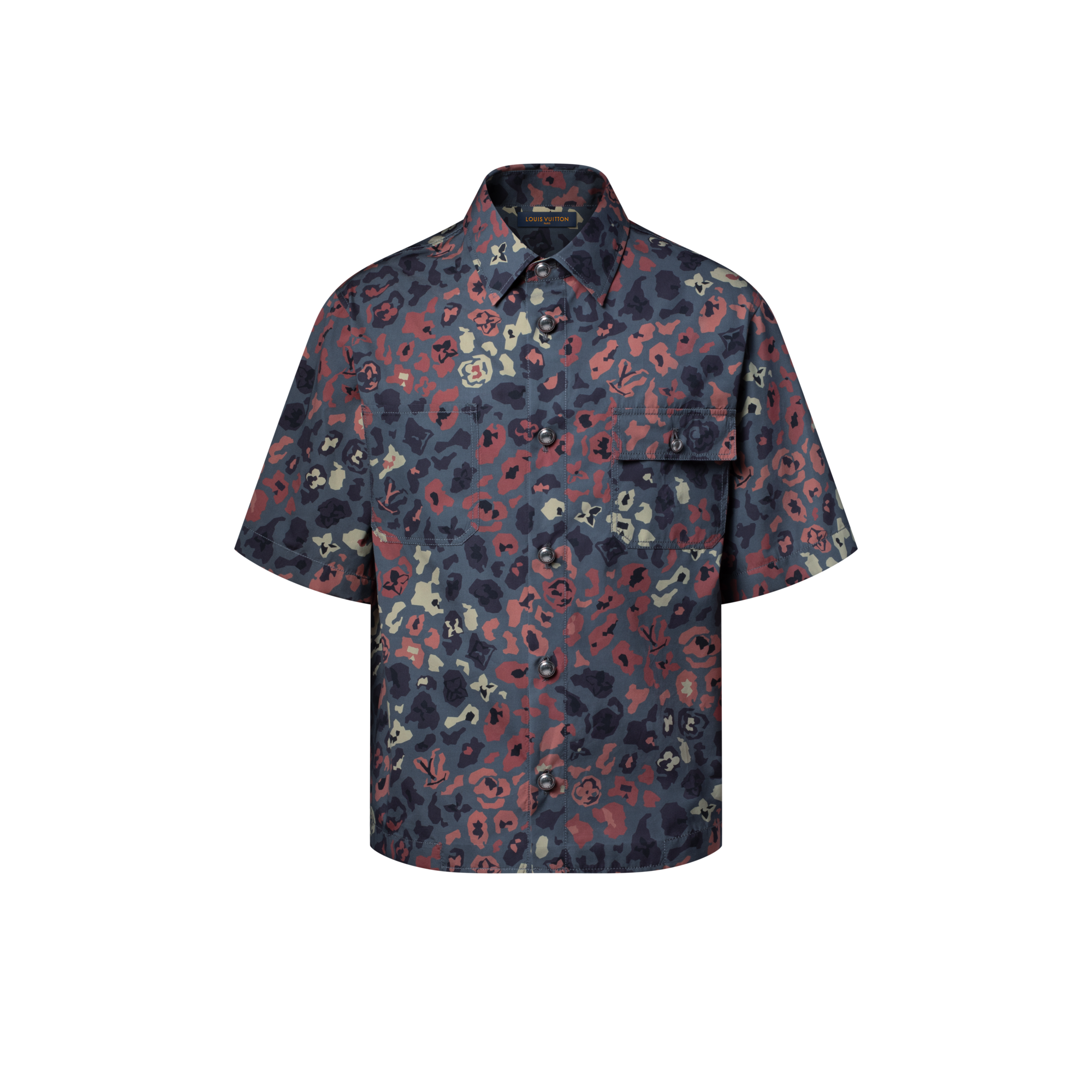 เสื้อเชิ้ตแขนสั้นพิมพ์ลายสไตล์ Workwear  in ผู้ชาย