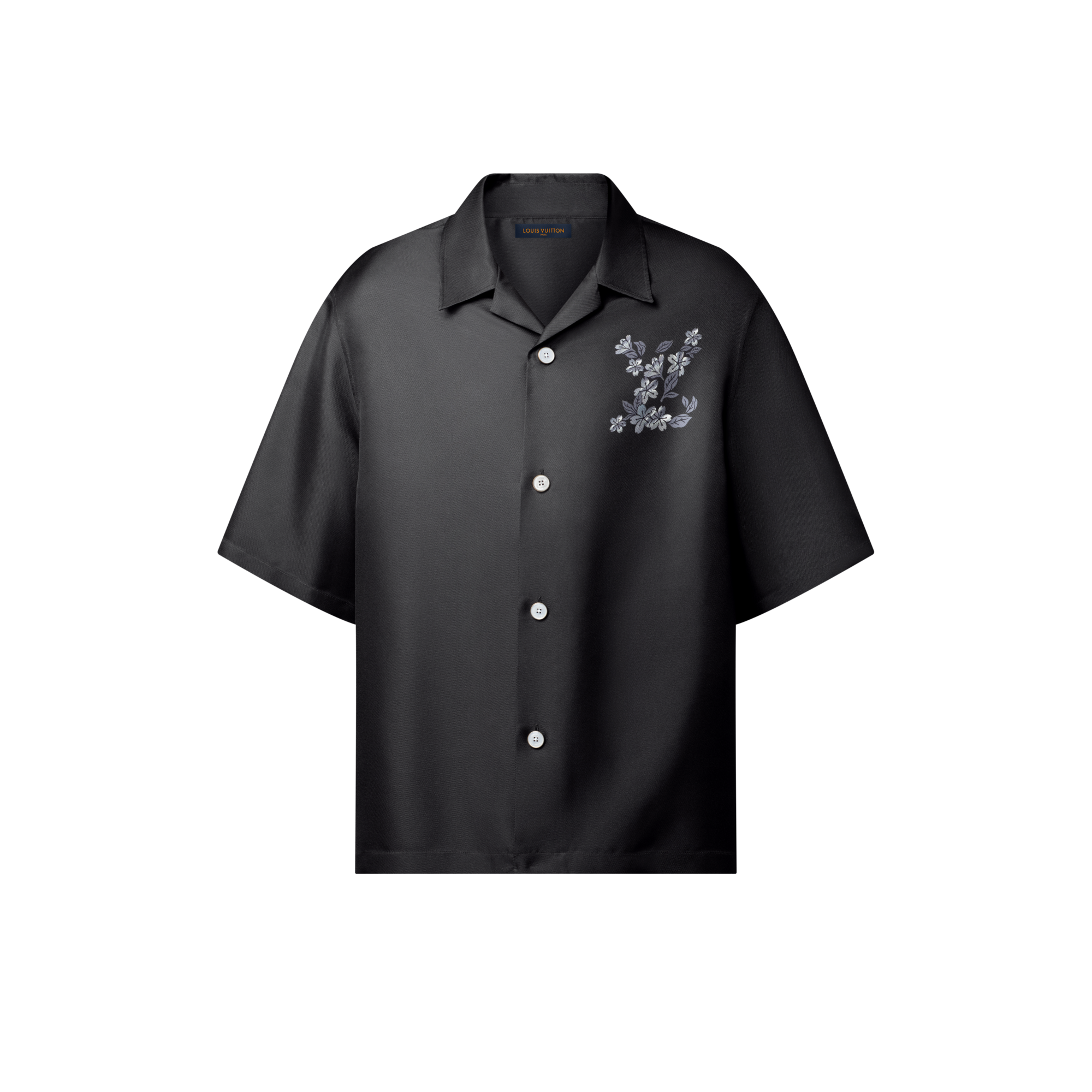 เสื้อเชิ้ตผ้าไหมพิมพ์ลายสัญลักษณ์  in ผู้ชาย