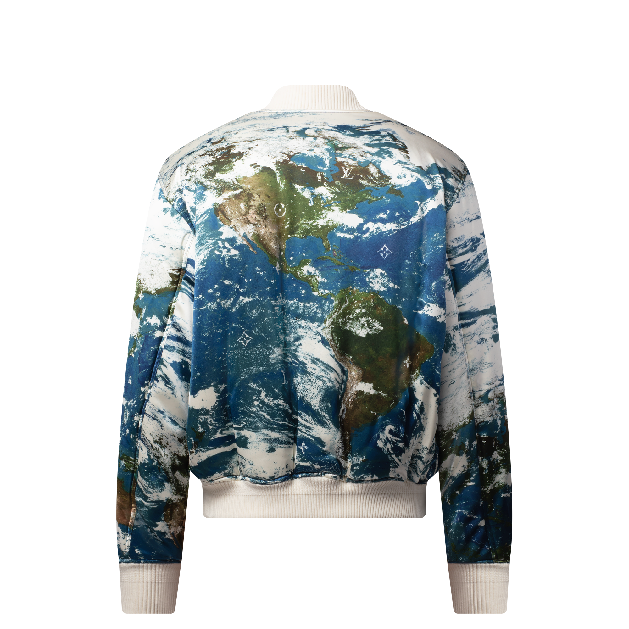 เสื้อแจ็คเก็ตบอมเบอร์ผ้าไหมผสมพิมพ์ลาย  in ผู้ชาย