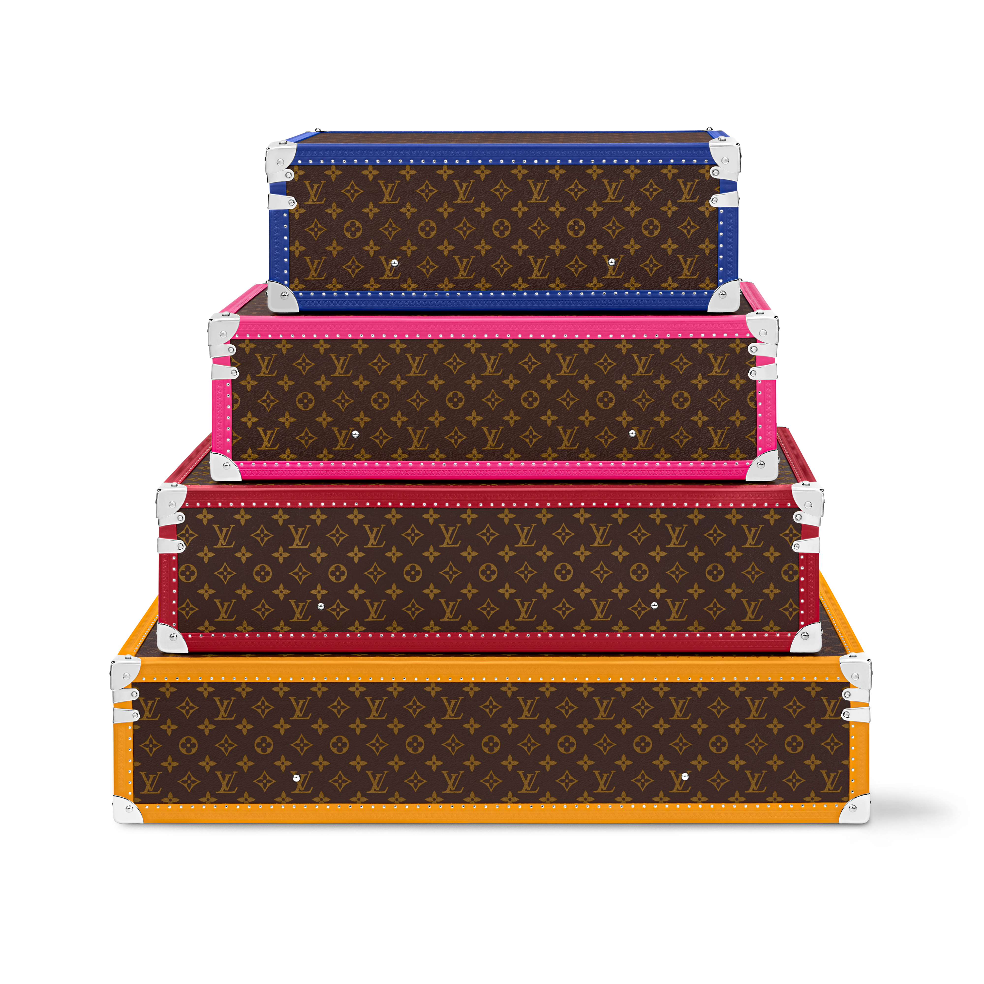 ทรังก์รุ่น Pyramide Bisten 50 - 80 Monogram Macassar in ทรังก์ การเดินทาง และ บ้าน