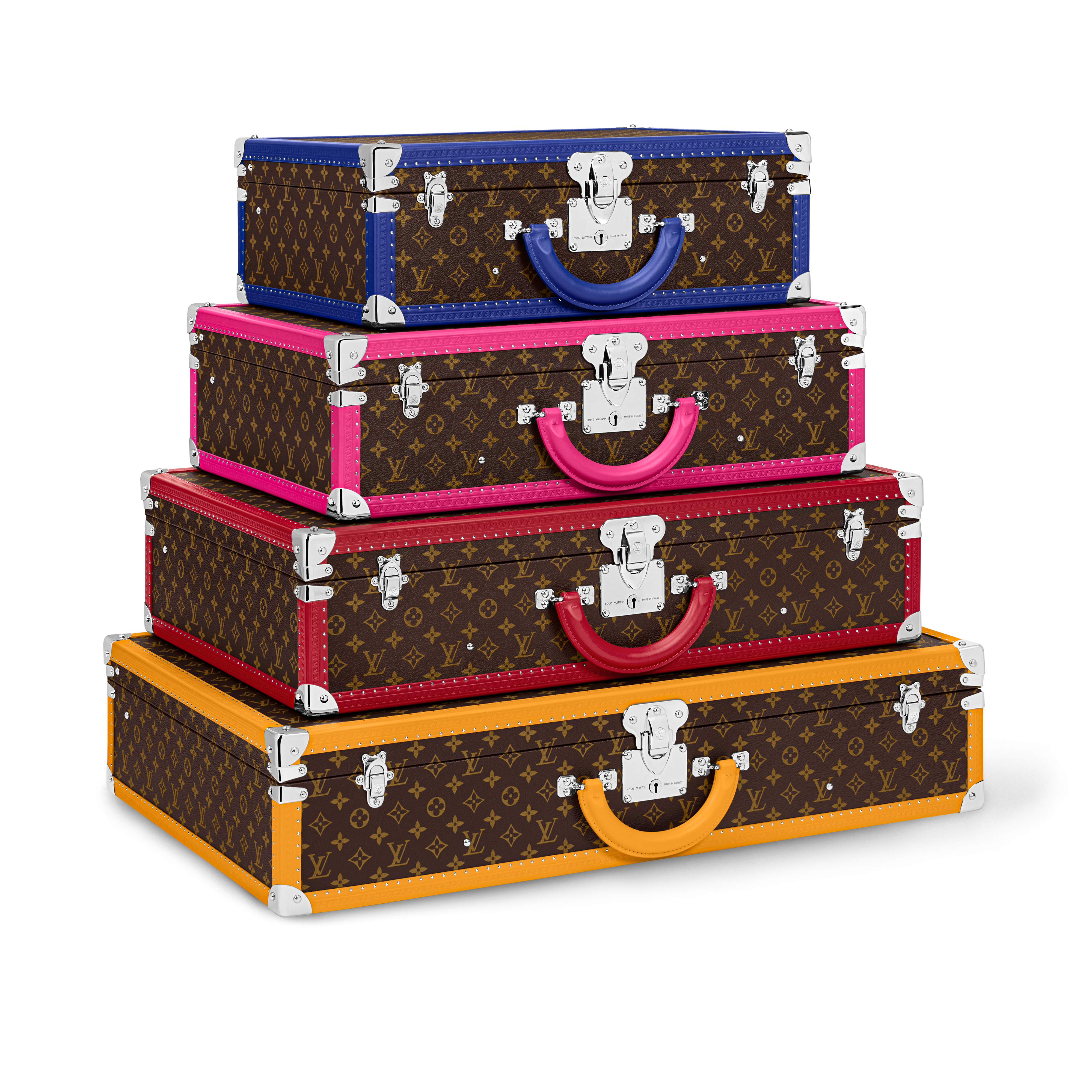 ทรังก์รุ่น Pyramide Bisten 50 - 80 Monogram Macassar in ทรังก์ การเดินทาง และ บ้าน