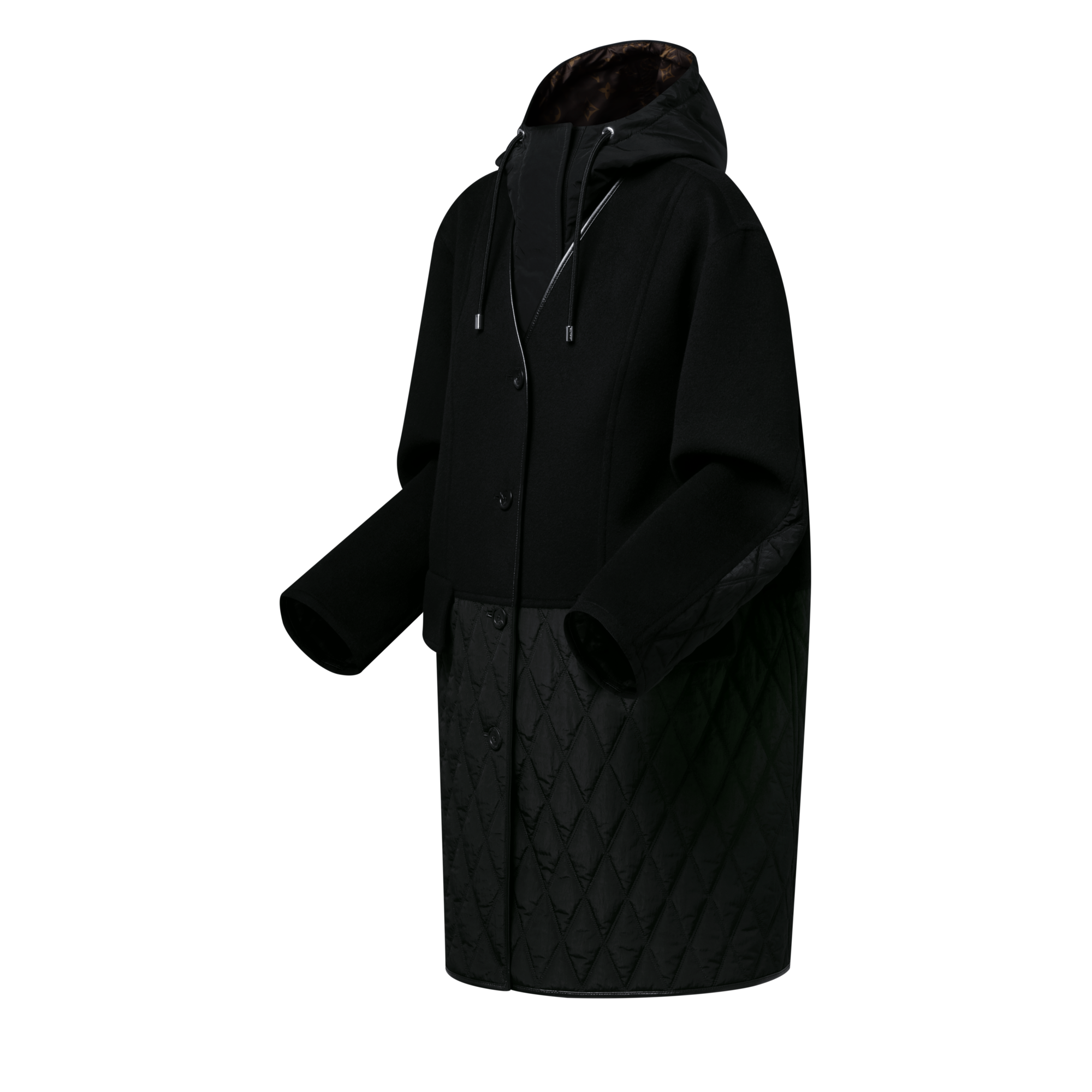 เสื้อโค้ทแต่งดีเทลควิลต์  in ผู้หญิง