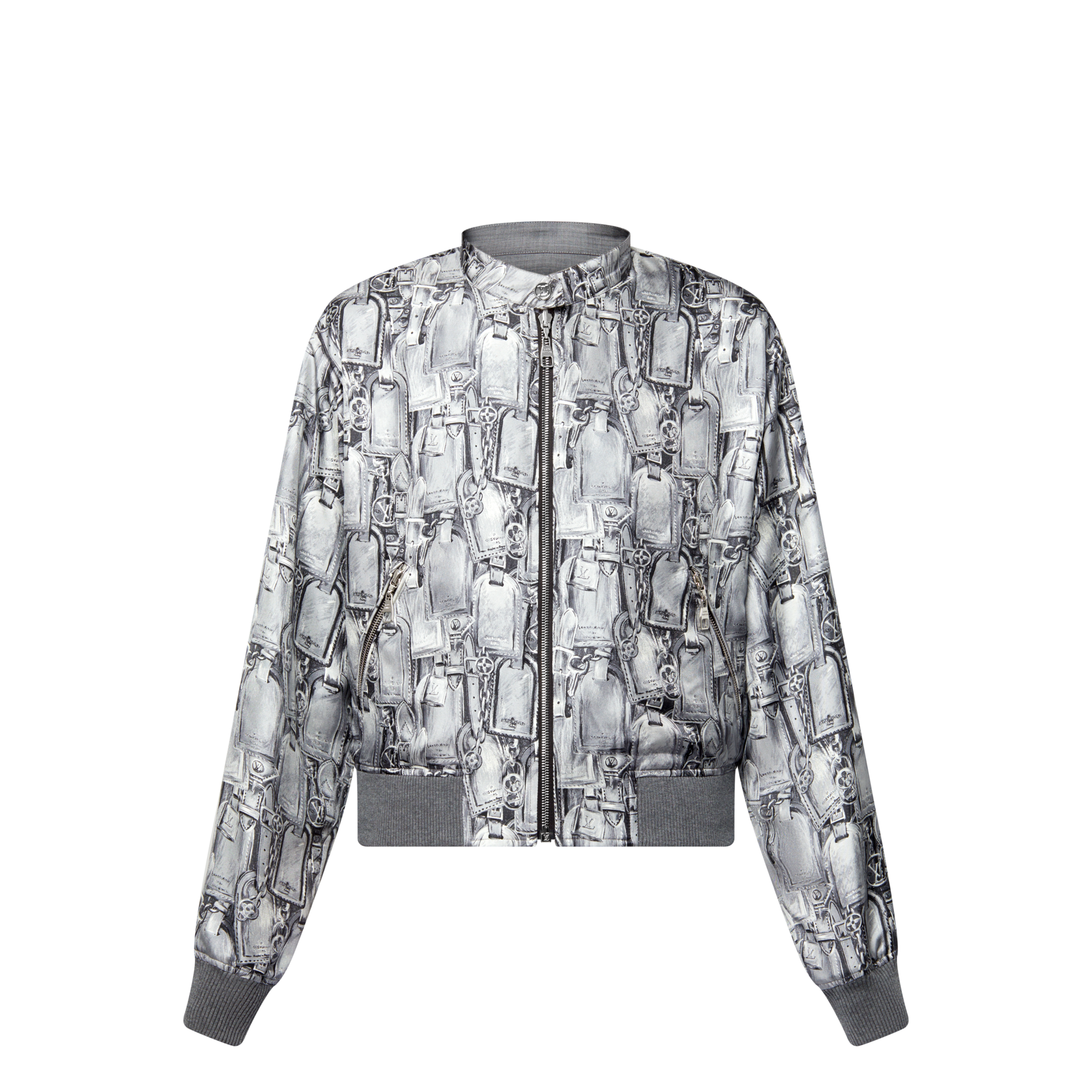 เสื้อแจ็คเก็ตบอมเบอร์แต่งเนมแท็ก ใส่ได้ทั้งสองด้าน  in ผู้หญิง