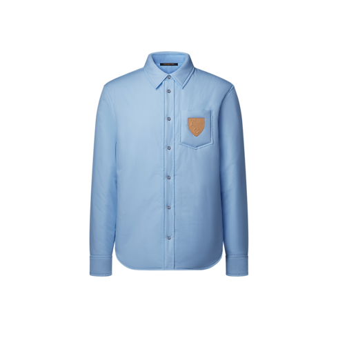 เสื้อโอเวอร์เชิ้ตแขนยาวบุนวมแบบใส่ได้สองด้าน in ผู้ชาย's เสื้อผ้า เสื้อโค้ทกันหนาวสำหรับผู้ชาย collections by Louis Vuitton (การย่อ/ขยายผลิตภัณฑ์)