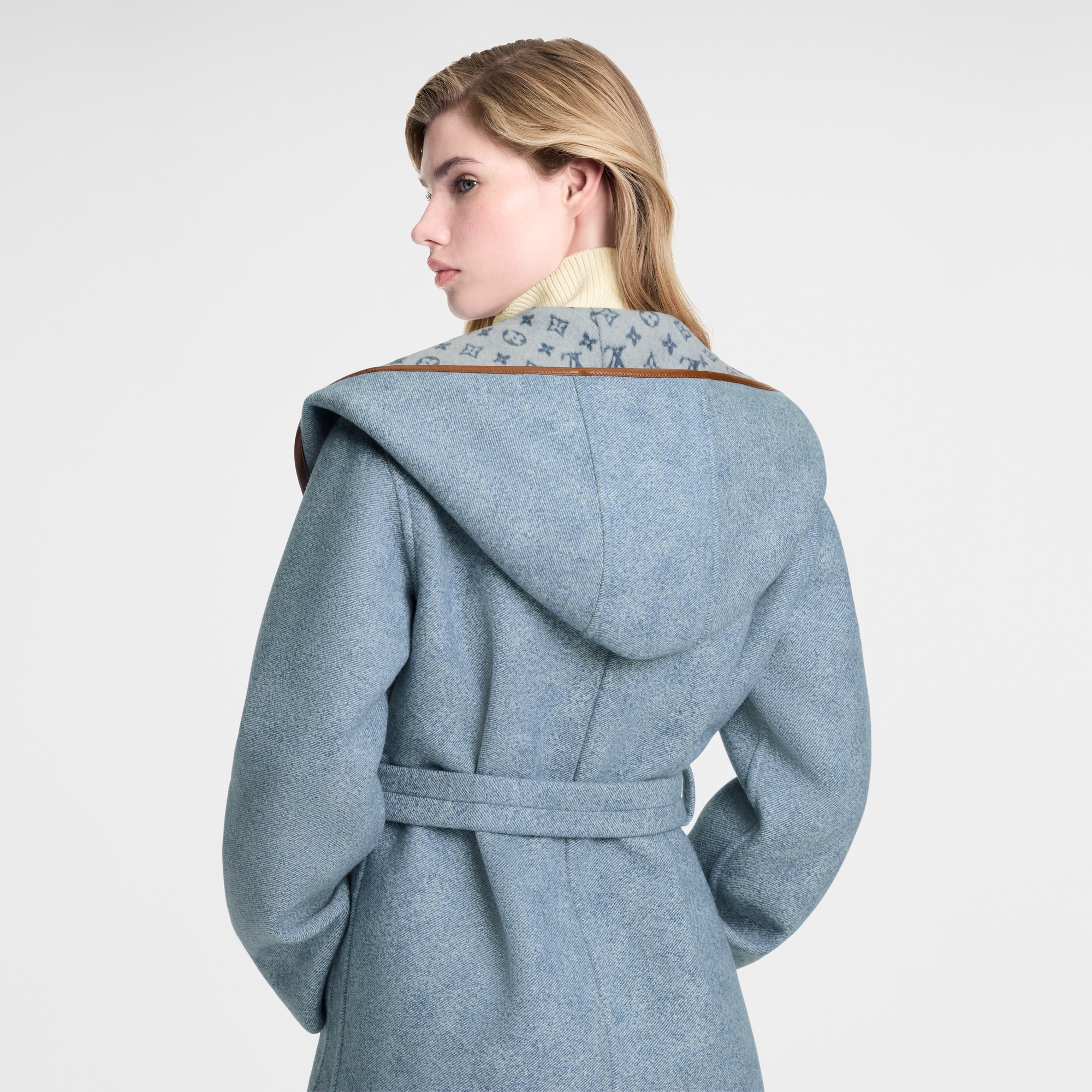Reversible Signature Hooded Wrap Coat  in ผู้หญิง