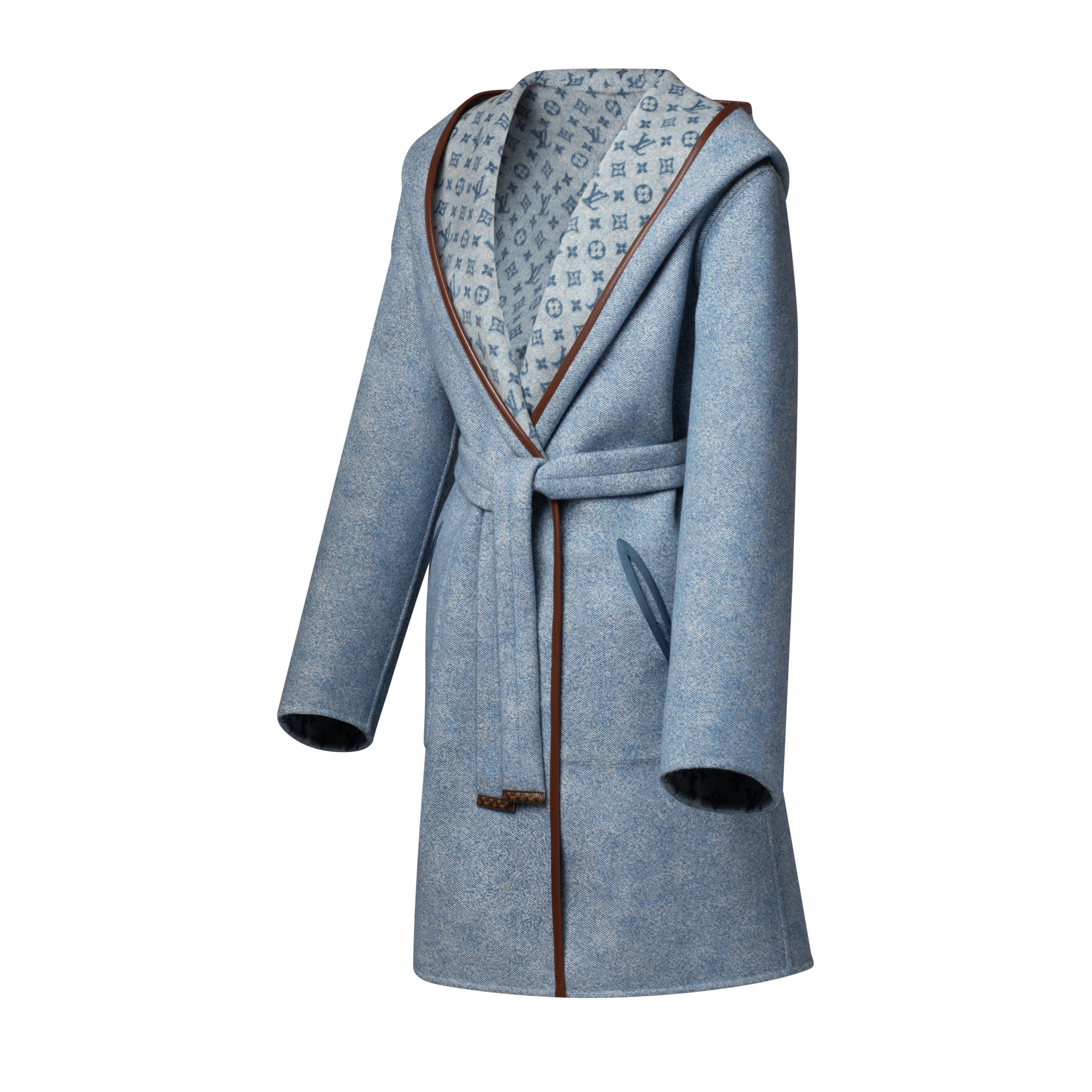 Reversible Signature Hooded Wrap Coat  in ผู้หญิง