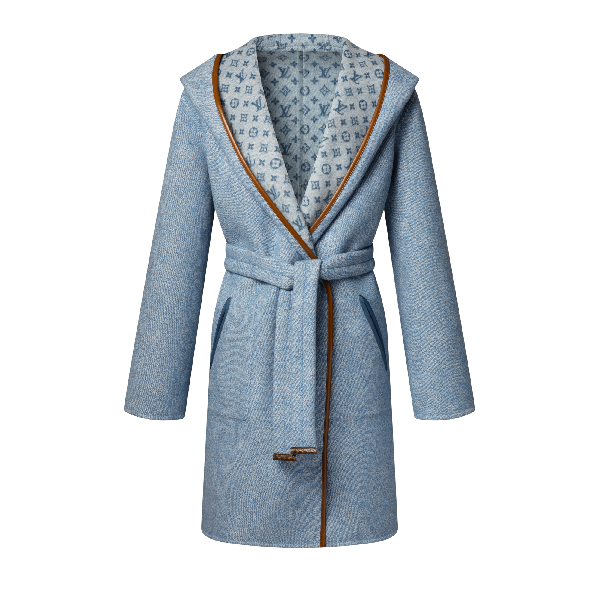 Reversible Signature Hooded Wrap Coat  in ผู้หญิง