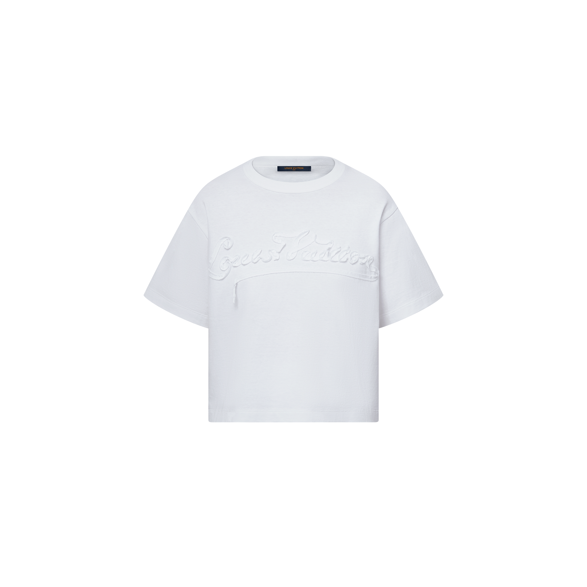 เสื้อครอปแต่งริบบิ้นลายสัญลักษณ์  in ผู้หญิง