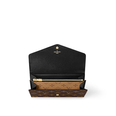กระเป๋าสตางค์รุ่น Sarah Monogram แคนวาสประเภทอื่น in ผู้หญิง's กระเป๋าสตางค์และผลิตภัณฑ์เครื่องหนังขนาดเล็ก กระเป๋าสตางค์สำหรับผู้หญิง collections by Louis Vuitton (การย่อ/ขยายผลิตภัณฑ์)