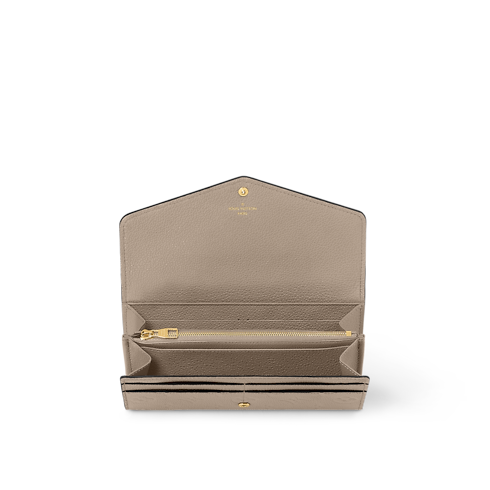 กระเป๋าสตางค์รุ่น Sarah Monogram Empreinte in ผู้หญิง's กระเป๋าสตางค์และผลิตภัณฑ์เครื่องหนังขนาดเล็ก กระเป๋าสตางค์หนังใบยาวสำหรับผู้หญิง collections by Louis Vuitton (การย่อ/ขยายผลิตภัณฑ์)