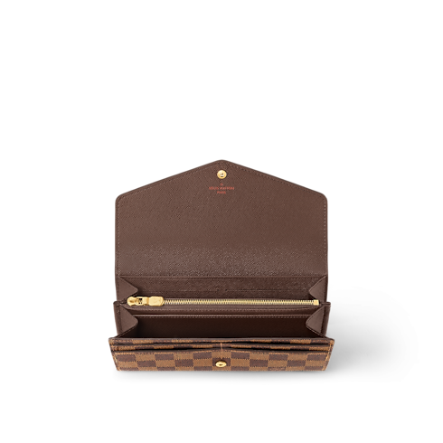 กระเป๋าสตางค์รุ่น Sarah Damier Ebene in ผู้หญิง's กระเป๋าสตางค์และผลิตภัณฑ์เครื่องหนังขนาดเล็ก กระเป๋าสตางค์สำหรับผู้หญิง collections by Louis Vuitton (การย่อ/ขยายผลิตภัณฑ์)