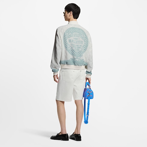 เสื้อแจ็คเก็ตบอมเบอร์ปักเลื่อม in ผู้ชาย's เสื้อผ้า เสื้อโค้ทกันหนาวสำหรับผู้ชาย collections by Louis Vuitton (การย่อ/ขยายผลิตภัณฑ์)