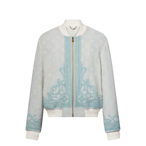 เสื้อแจ็คเก็ตบอมเบอร์ปักเลื่อม in ผู้ชาย's เสื้อผ้า เสื้อโค้ทกันหนาวสำหรับผู้ชาย collections by Louis Vuitton (การย่อ/ขยายผลิตภัณฑ์)