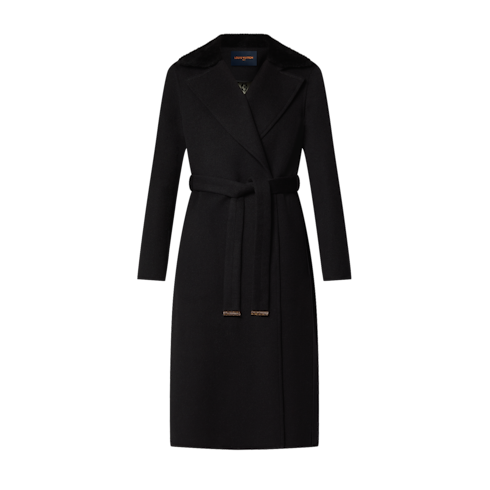 เสื้อโค้ทแบบป้ายปกขนแกะ in ผู้หญิง's เสื้อผ้า เสื้อโค้ทกันหนาวและเสื้อแจ็คเก็ตสำหรับผู้หญิง collections by Louis Vuitton (การย่อ/ขยายผลิตภัณฑ์)