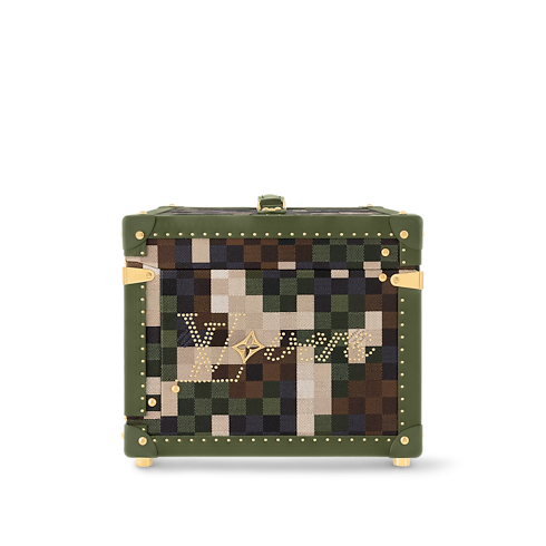 ทรังก์รุ่น Shoe Box Damoflage D16 in Les Extraordinaires's ฮาร์ดไซด์ ซีเซินเนิล collections by Louis Vuitton (การย่อ/ขยายผลิตภัณฑ์)