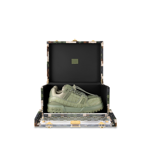 ทรังก์รุ่น Shoe Box Damoflage D16 in Les Extraordinaires's ฮาร์ดไซด์ ซีเซินเนิล collections by Louis Vuitton (การย่อ/ขยายผลิตภัณฑ์)
