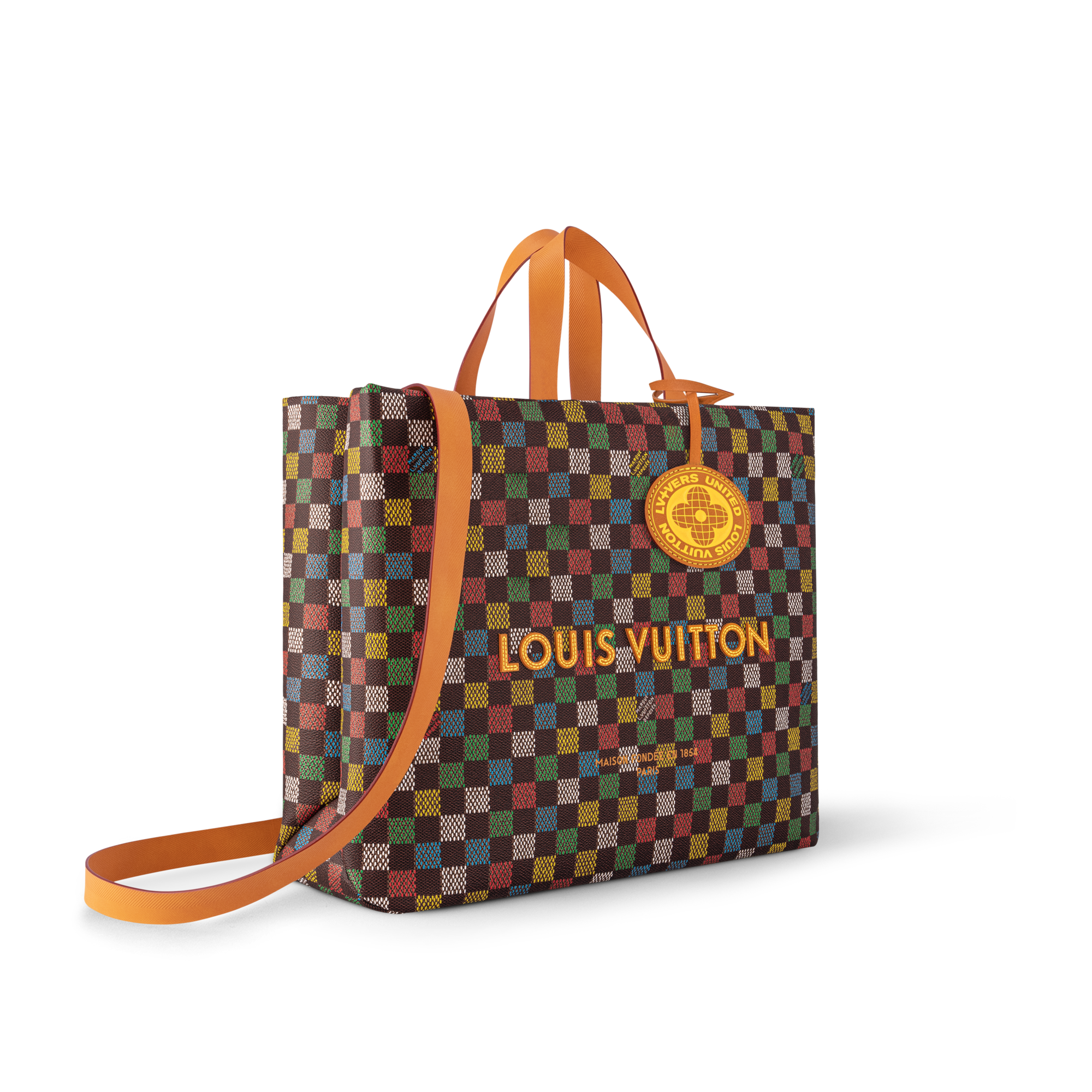 กระเป๋ารุ่น Shopper Tote MM Damier Ebene แคนวาส in กระเป๋าและผลิตภัณฑ์เครื่องหนังขนาดเล็ก