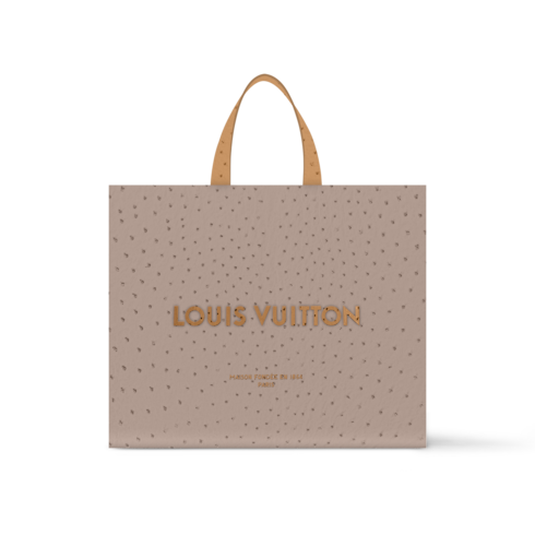 กระเป๋ารุ่น Shopper Tote MM นกกระจอกเทศ in Les Extraordinaires's เอ็กโซติก กระเป๋าผู้ชาย ซิตี้ collections by Louis Vuitton (การย่อ/ขยายผลิตภัณฑ์)