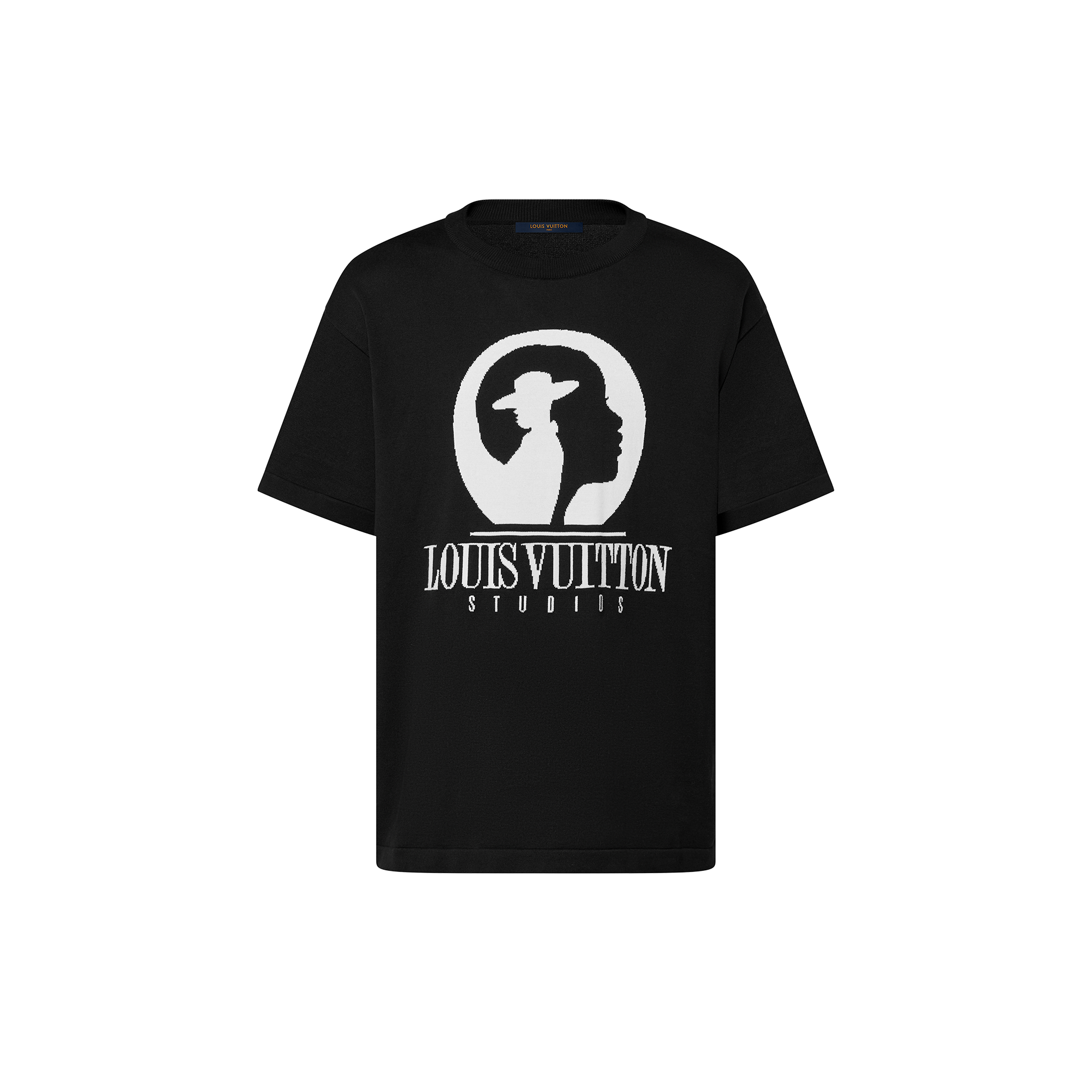 เสื้อคอกลมแขนสั้นผ้าคอตตอนเทคนิค Intarsia  in ผู้ชาย