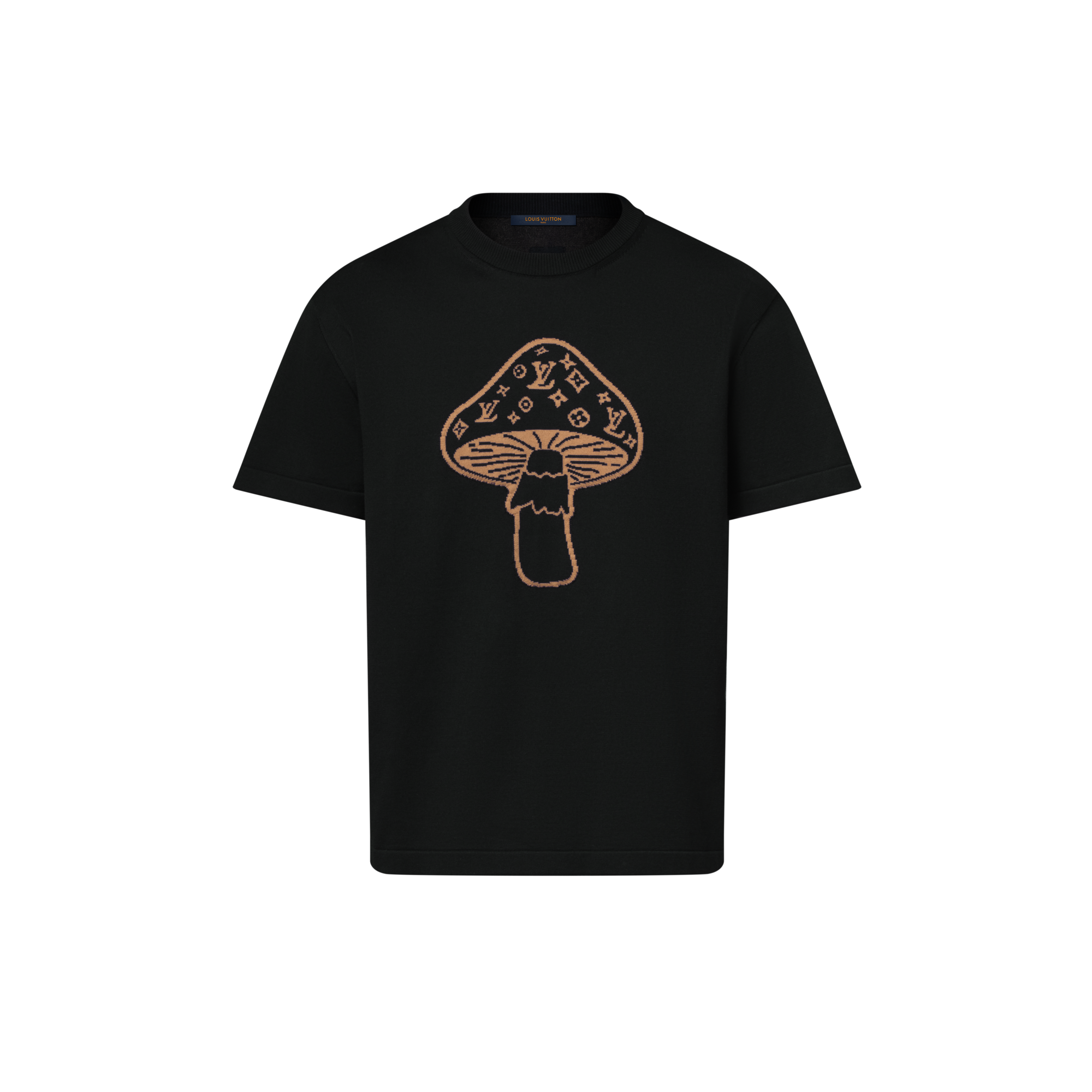Short-Sleeved Intarsia Crewneck  in ผู้ชาย
