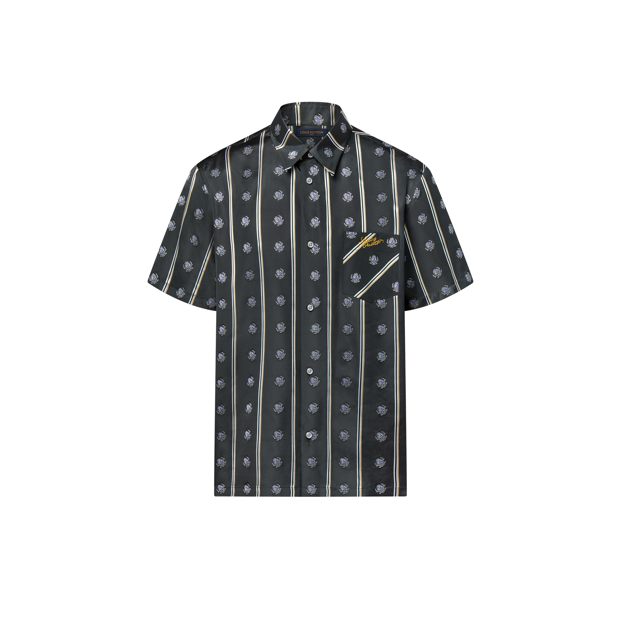 เสื้อเชิ้ตแขนสั้นผ้าไหม  in ผู้ชาย