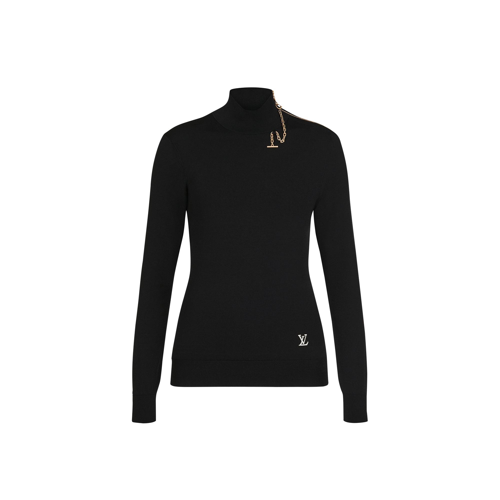 เสื้อสเวตเตอร์คอเต่าแต่งดีเทลไหล่  in Women