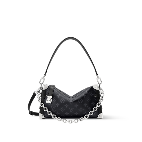 กระเป๋ารุ่น Side Trunk MM East West Monogram Eclipse in กระเป๋าและผลิตภัณฑ์เครื่องหนังขนาดเล็ก's สำหรับผู้หญิง ไอคอนิก collections by Louis Vuitton (การย่อ/ขยายผลิตภัณฑ์)