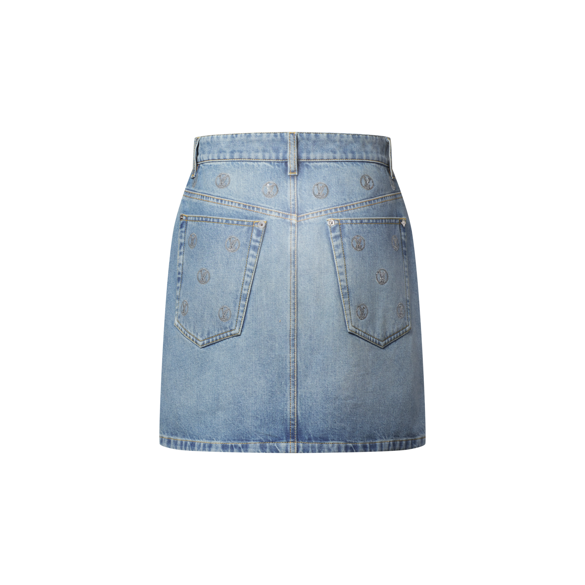 Signature Sequin Denim Mini Skirt  in ผู้หญิง