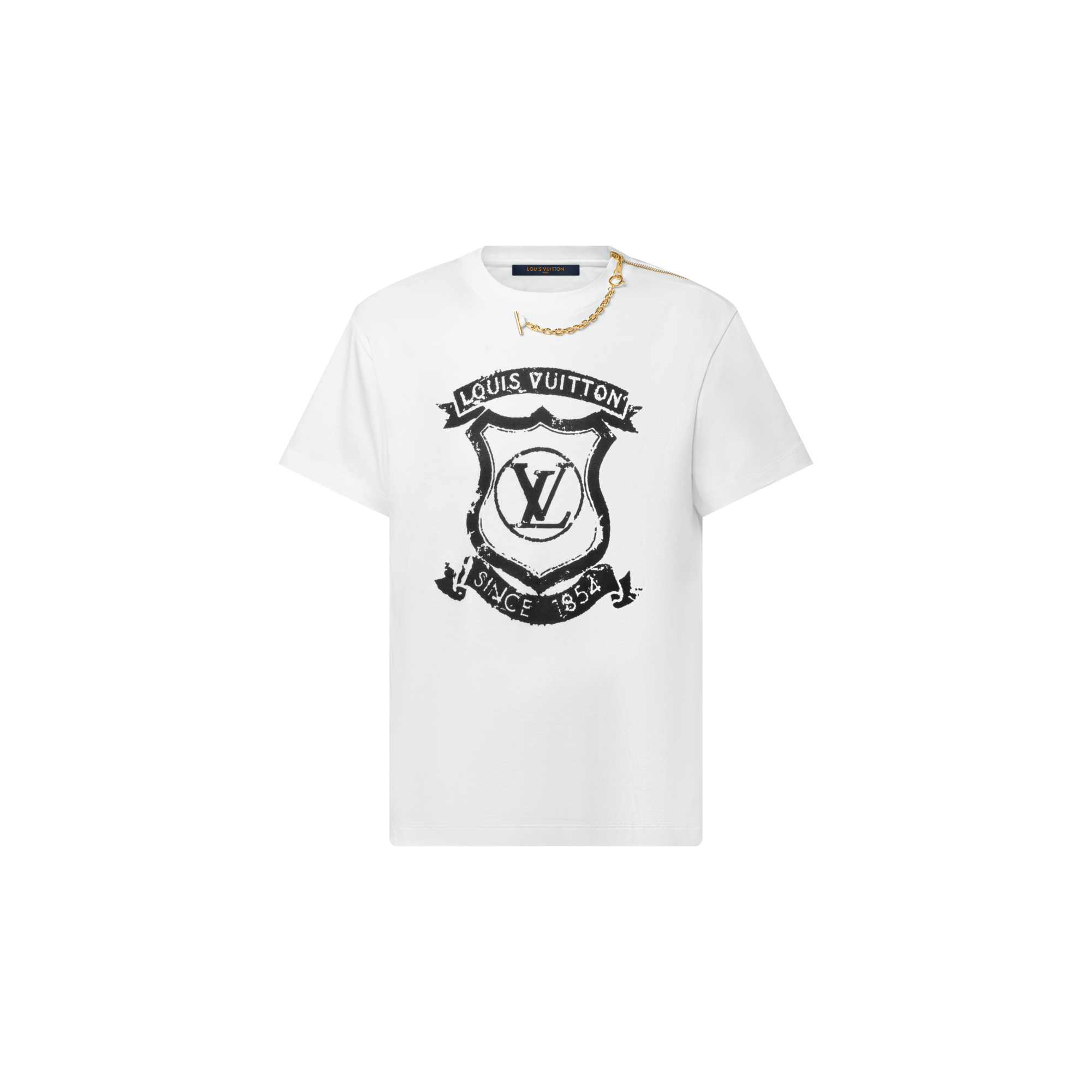 เสื้อยืดลายสัญลักษณ์แต่งดีเทลซิป  in ผู้หญิง