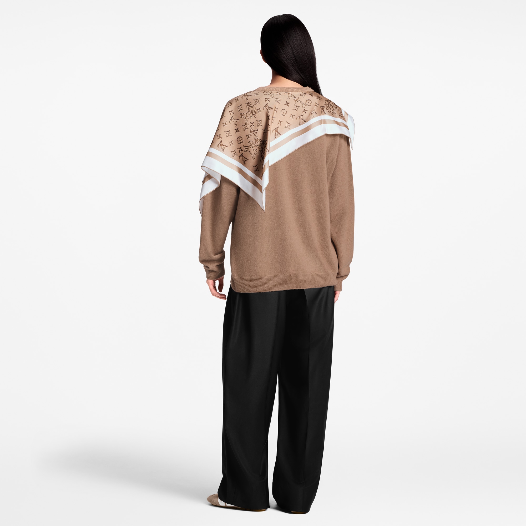 เสื้อพูลโอเวอร์ผ้าไหมผสมแคชเมียร์  in ผู้หญิง