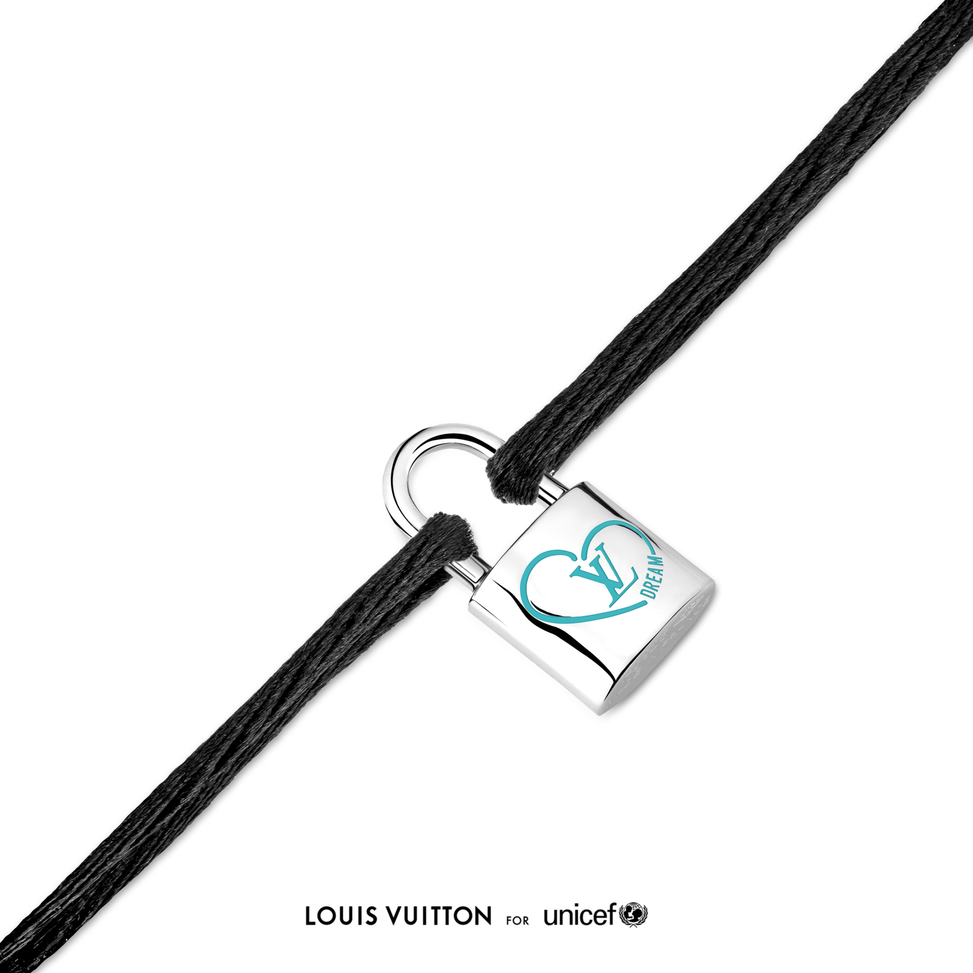 กำไลข้อมือ Silver Lockit x Felix เงินสเตอร์ลิง แลคเกอร์สีฟ้า และสายโพลีเอสเตอร์  in จิวเวลรี่