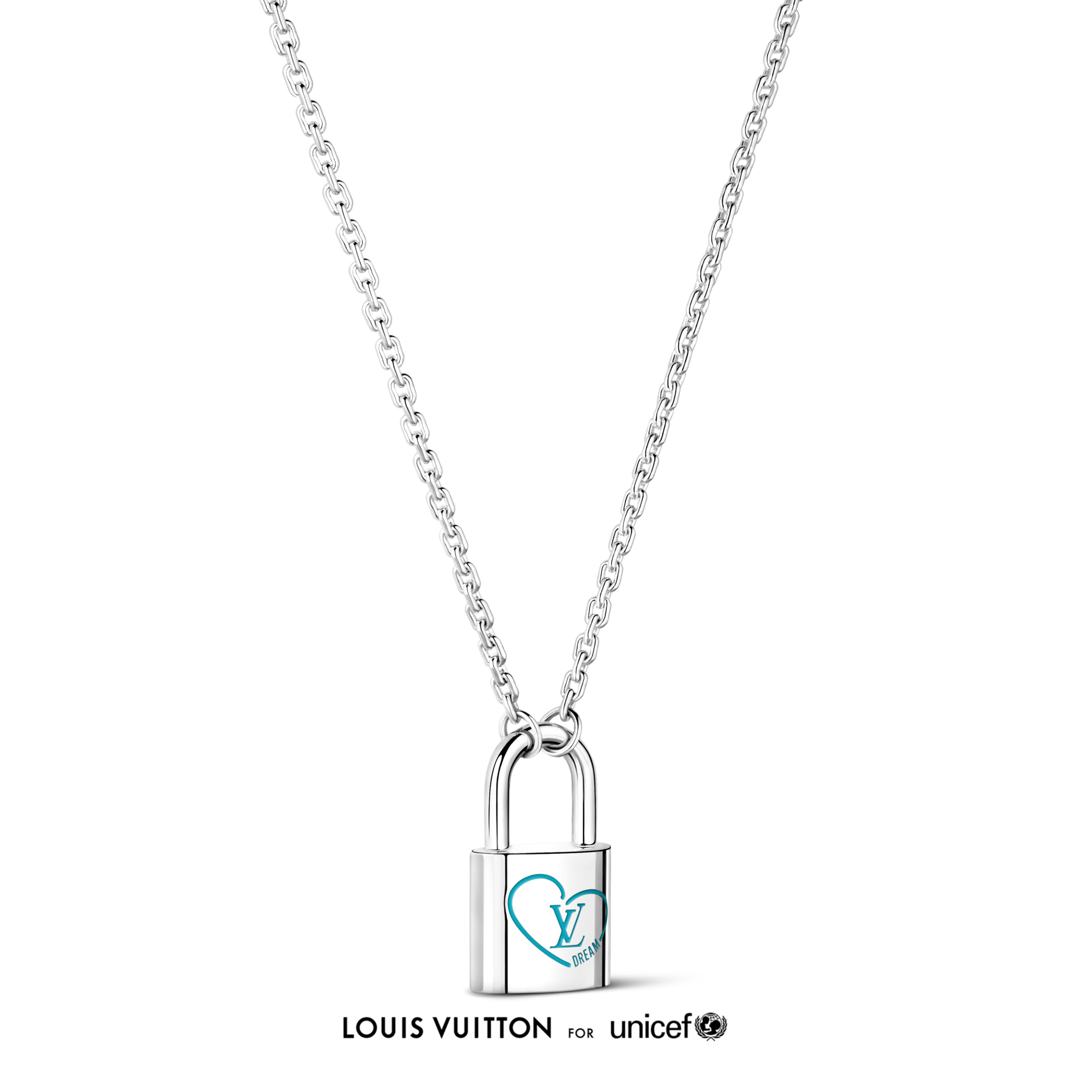 จี้ Silver Lockit x Felix เงินสเตอร์ลิงและแลคเกอร์สีฟ้า  in จิวเวลรี่