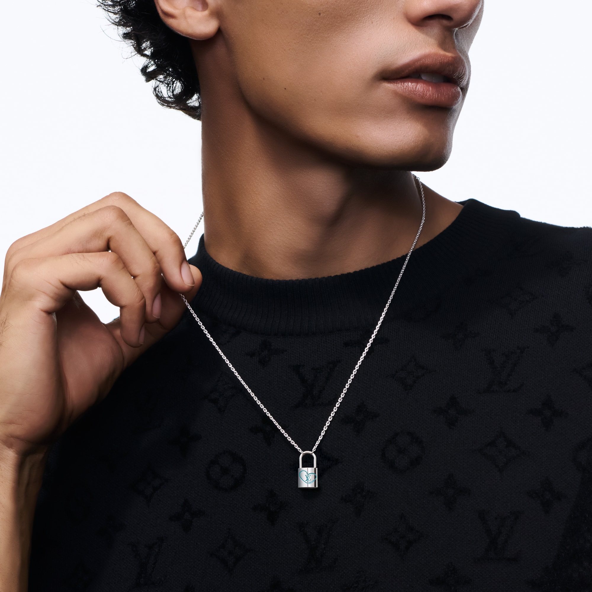 จี้ Silver Lockit x Felix เงินสเตอร์ลิงและแลคเกอร์สีฟ้า  in จิวเวลรี่