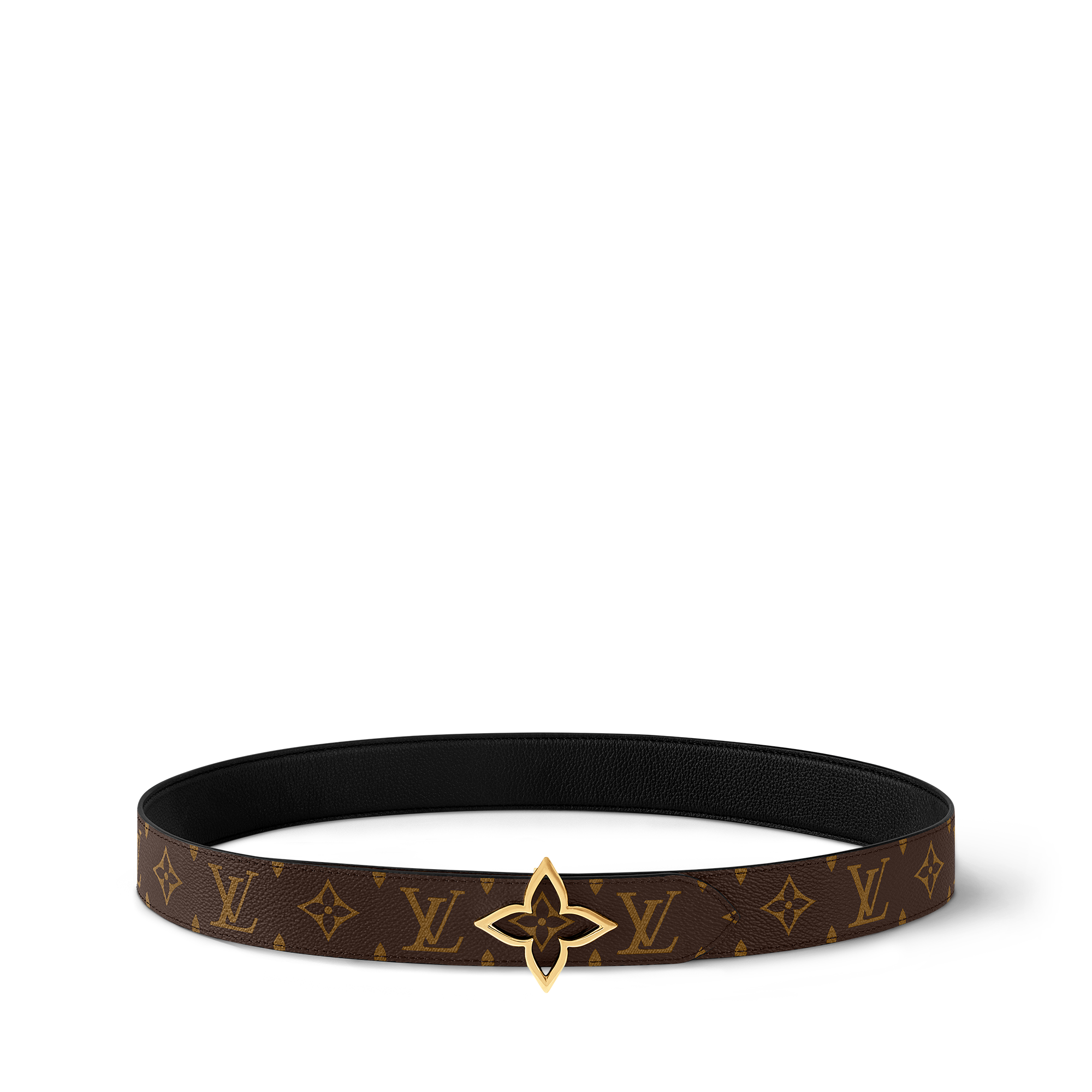 เข็มขัดรุ่น Slim Flower ขนาด 35 มม. ใส่ได้ทั้งสองด้าน Monogram in ผู้หญิง