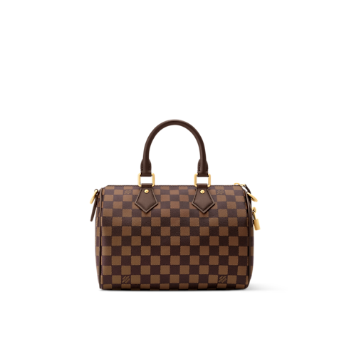 กระเป๋ารุ่น Speedy 25 Bandoulière Damier Ebene แคนวาส in กระเป๋าและผลิตภัณฑ์เครื่องหนังขนาดเล็ก's สำหรับผู้ชาย ผลิตภัณฑ์ใหม่ล่าสุด collections by Louis Vuitton (การย่อ/ขยายผลิตภัณฑ์)