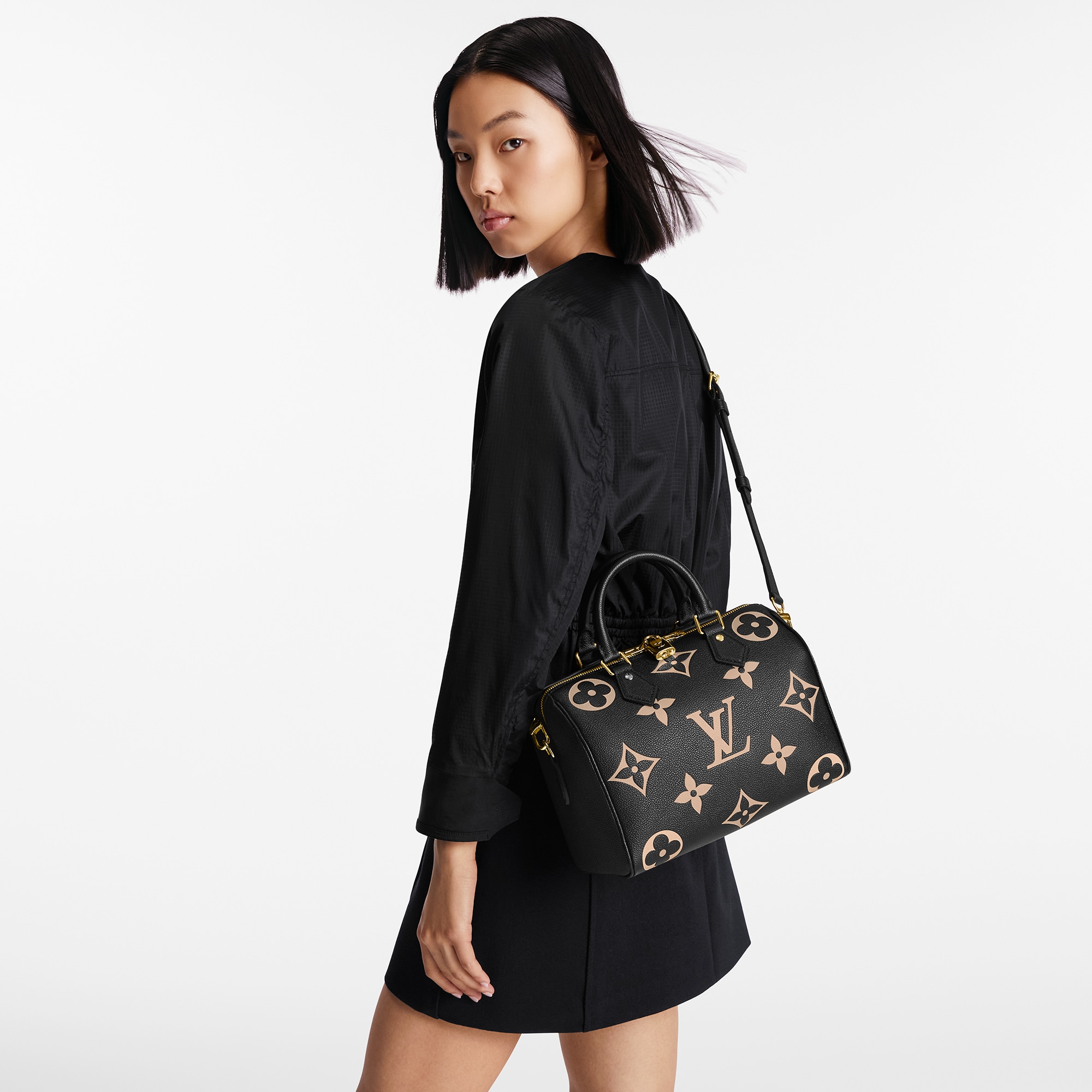 กระเป๋ารุ่น Speedy Bandoulière 25 Bicolor Monogram Empreinte in ผู้หญิง