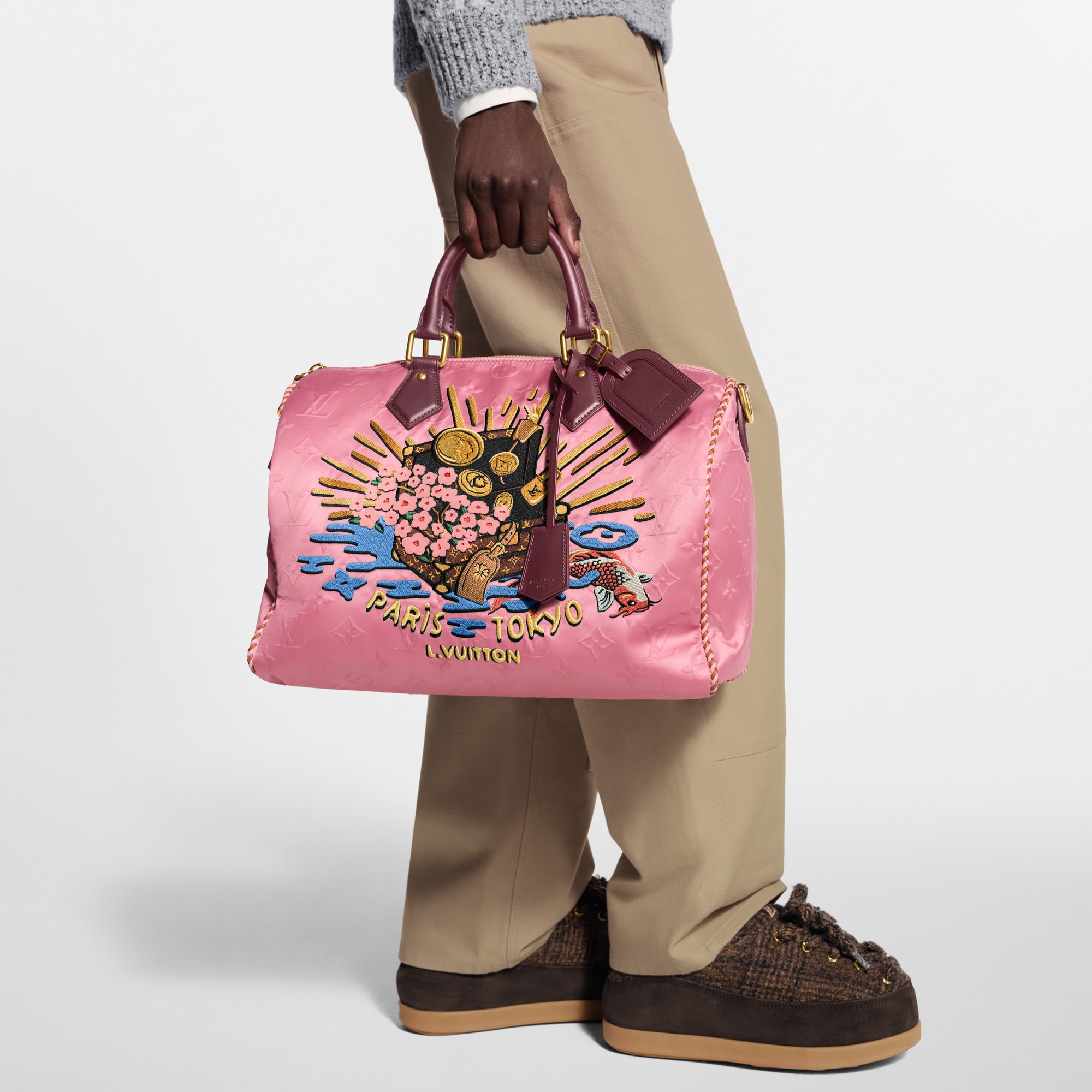 กระเป๋ารุ่น Speedy P9 Bandoulière 40 Monogram แคนวาสประเภทอื่น in ผู้ชาย
